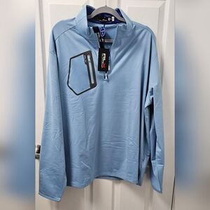 RLX Ralph Lauren Luxury Performance XXL Blue Quarter Zip Pullover $148 NWT New